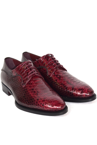 Red Python Print Shoes