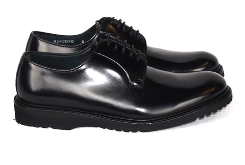 Black Vibram Sole Derby Shoe