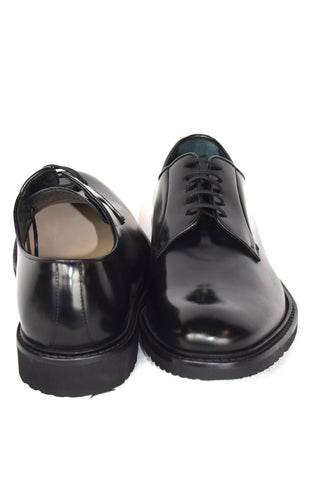 Black Vibram Sole Derby Shoe